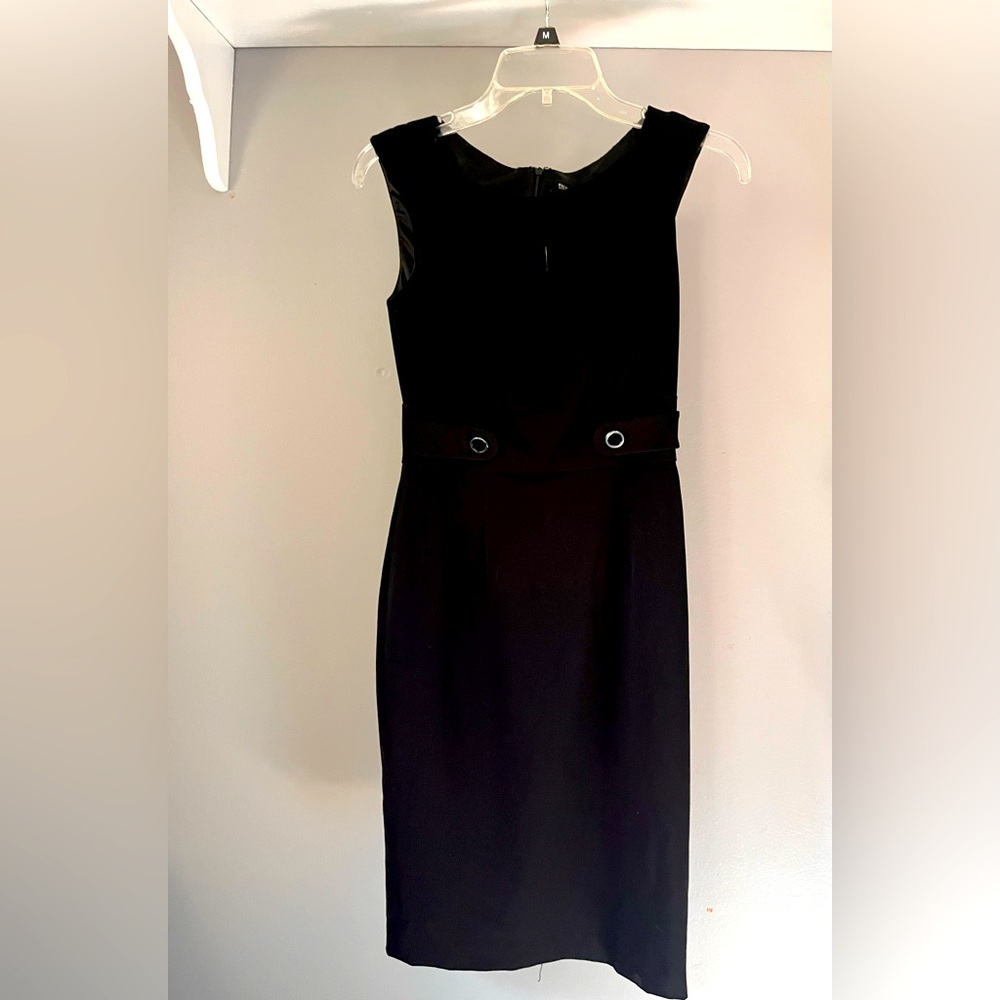 Size 00 White House Black Market Black Dress. NWT.